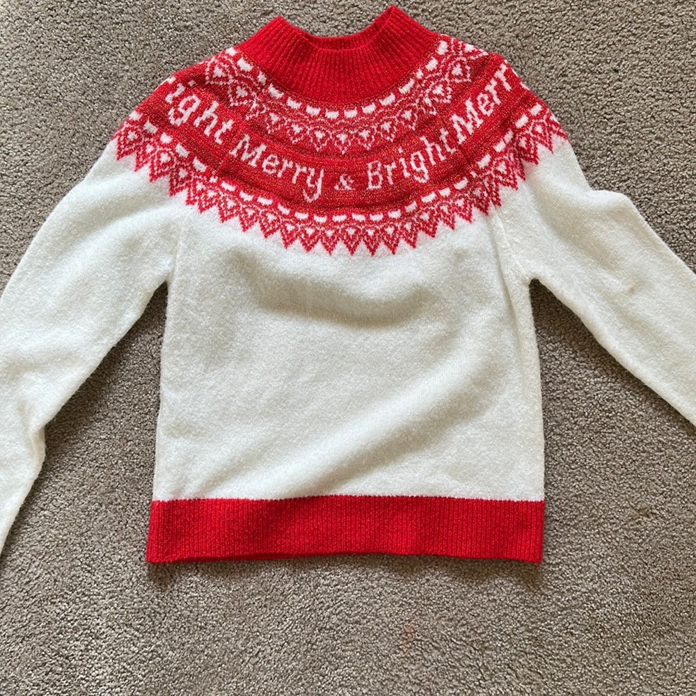 Women’s holiday time merry and bright Christmas sweatshirt size small 4-6